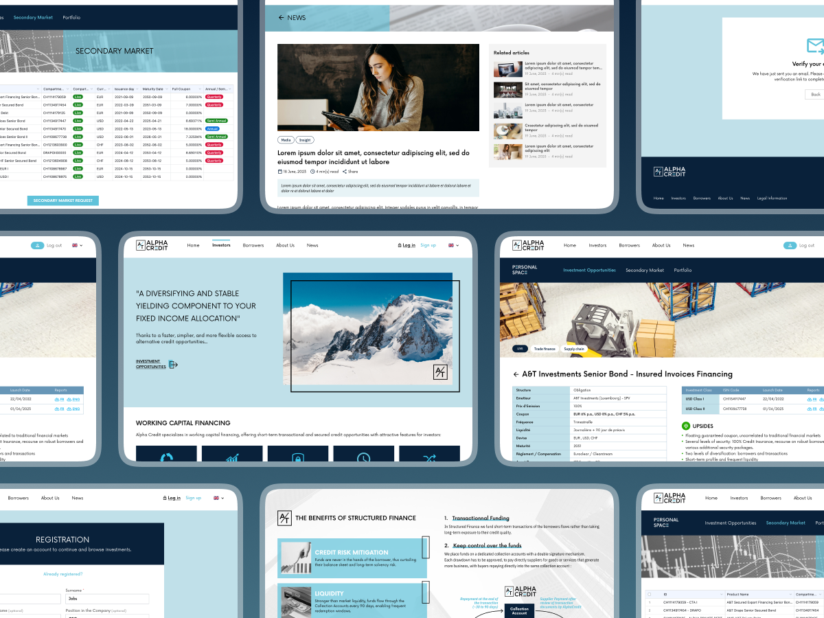 Alpha Credit — design