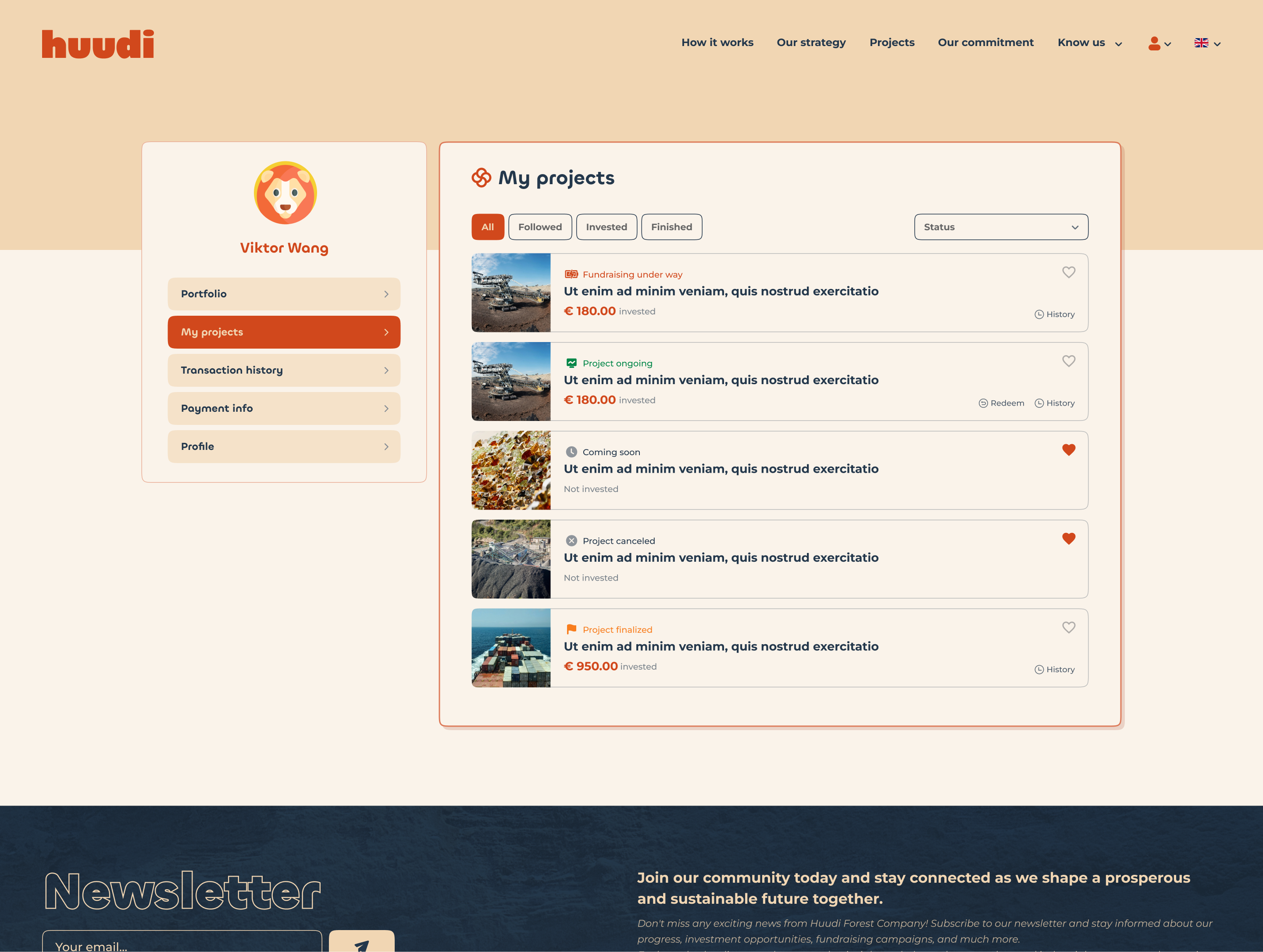 Huudi — my projects