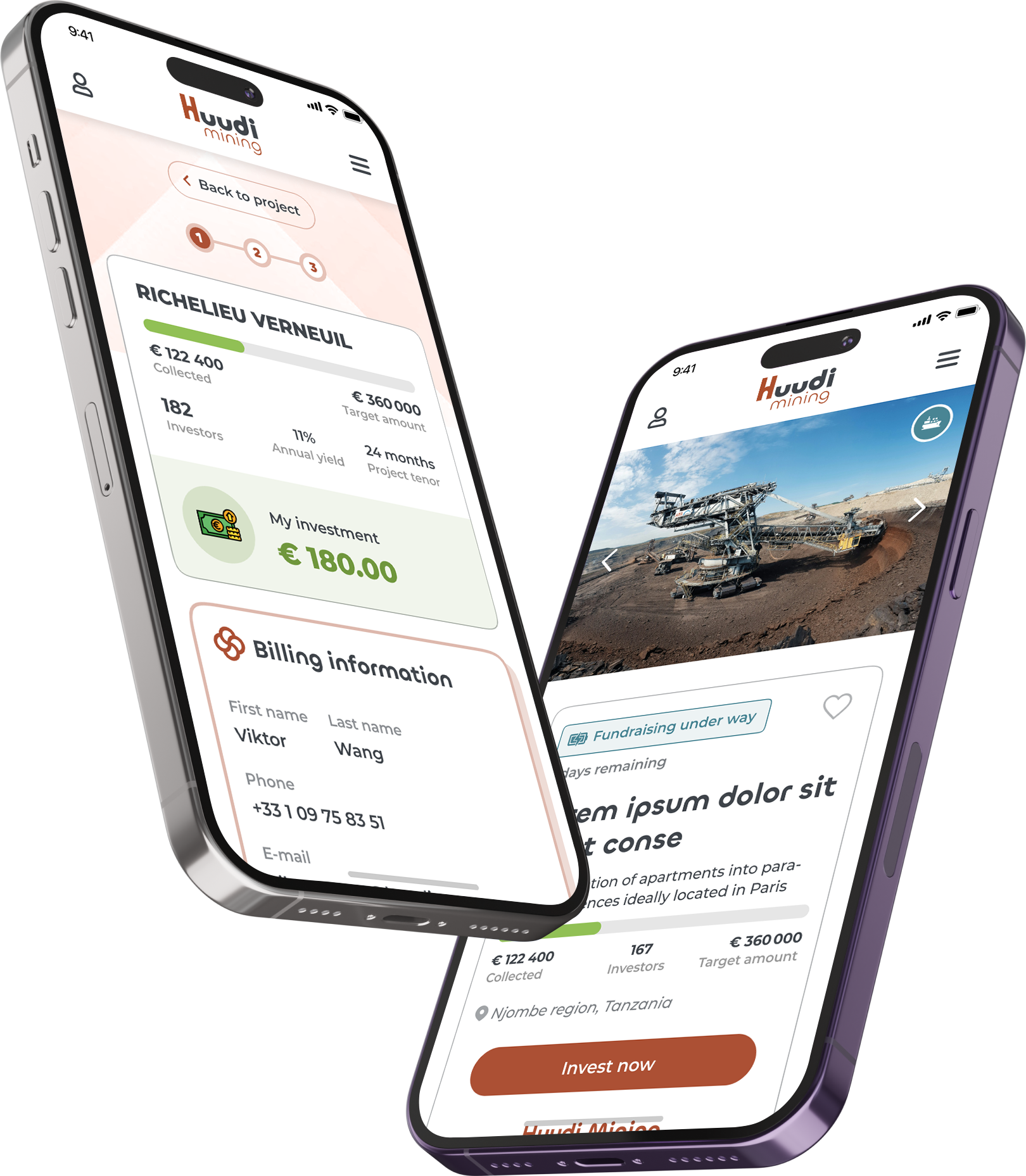 Huudi — aperçu application