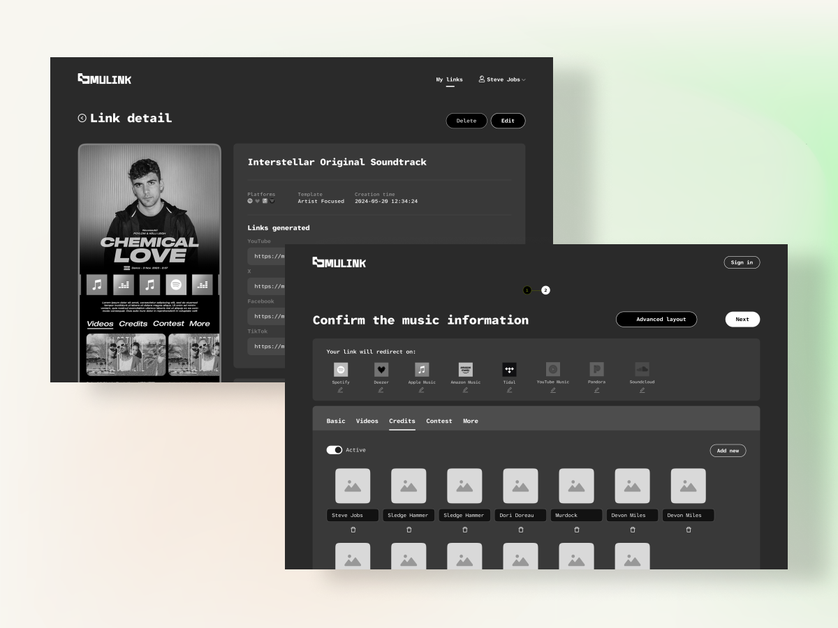 MULINK — conception