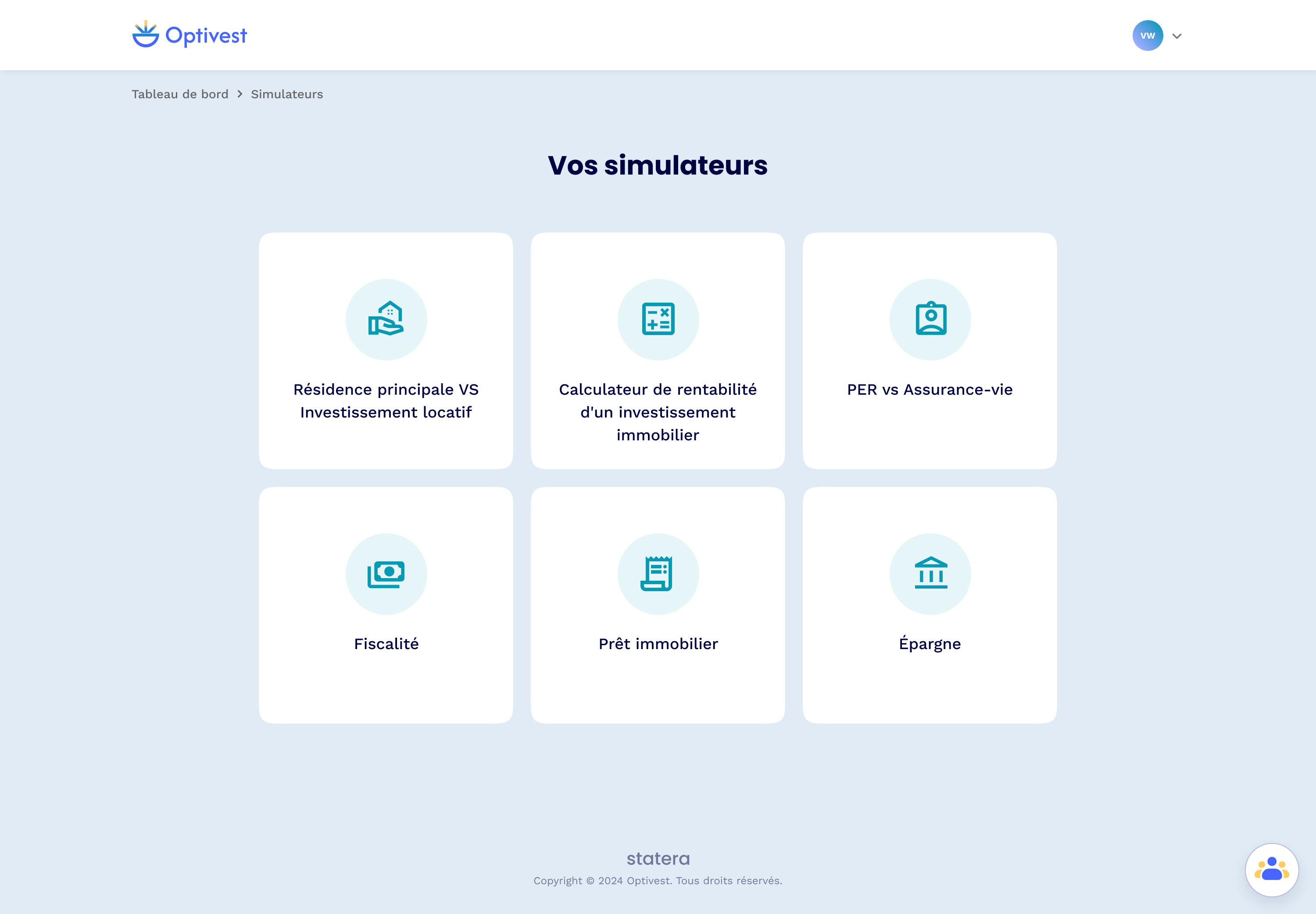Optivest — simulateurs financiers
